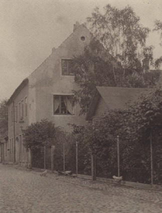 Det gamla hemmet i Kristianstad. Huset mot Teat...