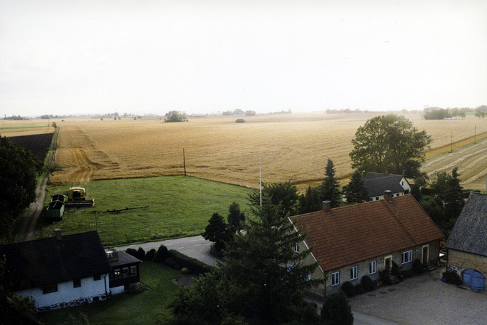 Kvistofta kyrka. Utsikt över landskapet.
