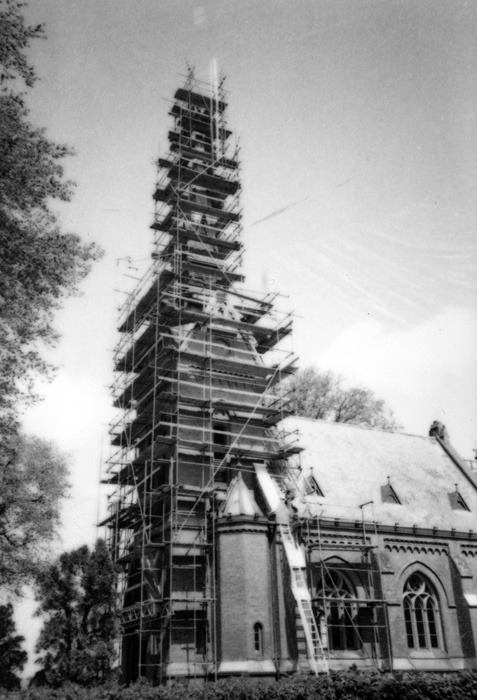 Bjärshögs kyrka. Renovering 1986.