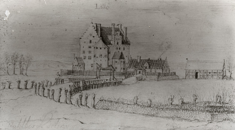Lillöhus. Efter teckning av Erik Dahlberg 1658 ...