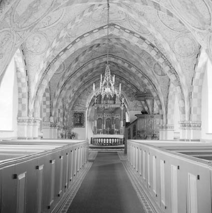 Köpinge socken. Kyrkan, altaruppsats från 1500-...
