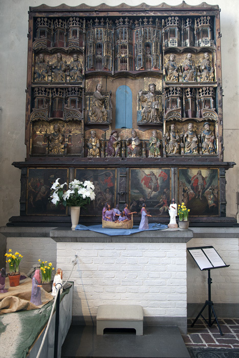 Dopkapellets altare och altarskåp i S:ta Maria ...