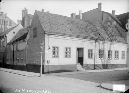 Styckjunkare Rybmans hus i korsningen Norra Kas...