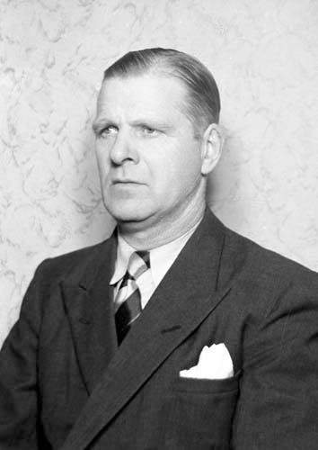 Oskar Persson, Arkelstorp. Byggmästare och bran...