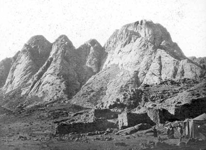 Sinaiberget med Dschebel Musa och Safsaf.