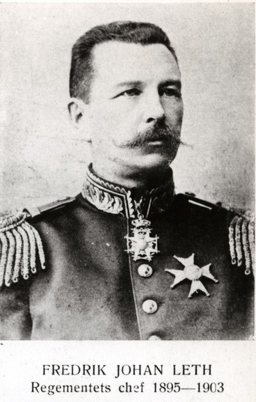 Regementschefer vid A. 3. 1891 - 1919. Fredrik ...