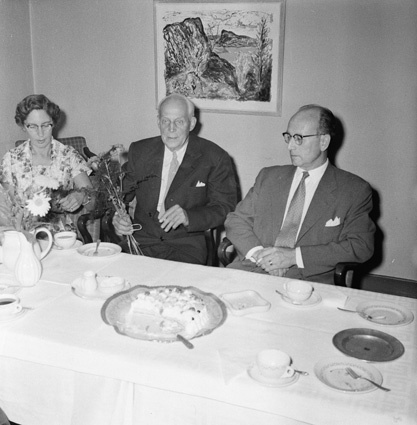 Pensionärsavtackning AB IFÖverken juli1958 .