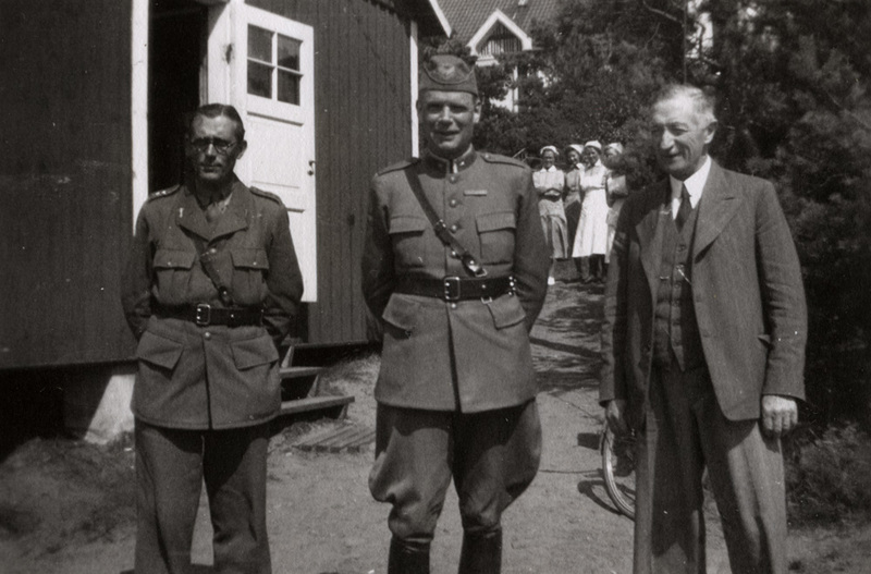 Lintkursen Skälderviken 1942. Militärbefäl och ...