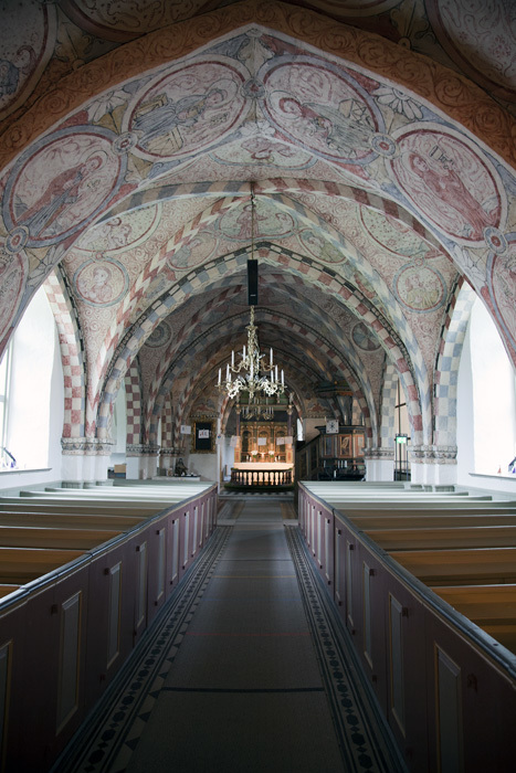 Kyrkorummet i Köpinge kyrka i Gärds Köpinge. 20...
