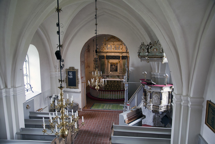 Kyrkorummet i Lyngsjö kyrka. 2011-10-02.