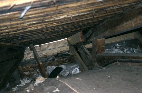 Färingtofta kyrka, skador i undertak