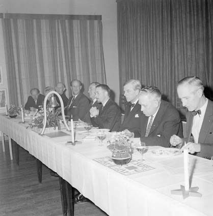 Rotary 25-årsjubilerar på Hotell IFÖ 1962.
