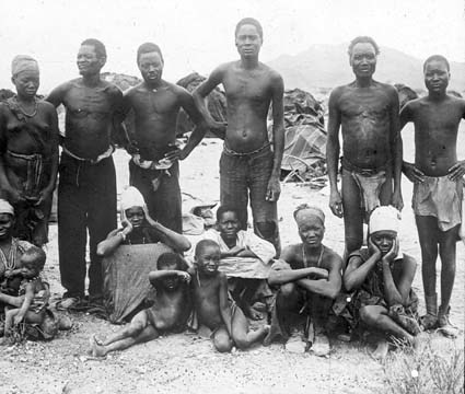 Hereroinfödingar, Tyska Sydvästafrika.