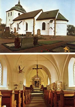 Gråmanstorps kyrka, byggd slutet av 1100-talet.