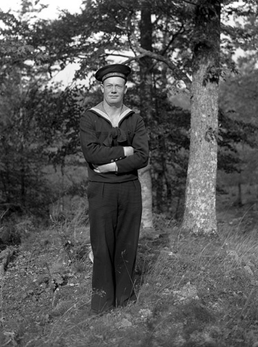 Rudolf Nilsson i uniform Mjönäs.