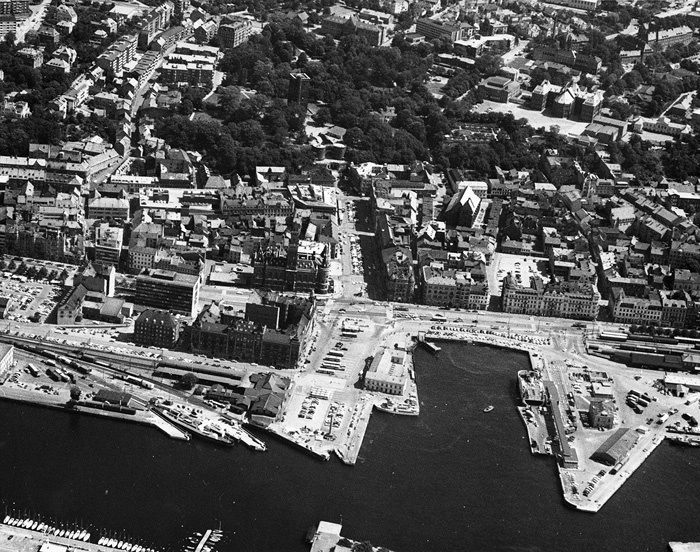 Flygfoto över Helsingborg.