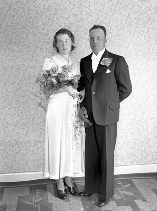 Greta och Nils Svensson bröllop, Snäckestad.