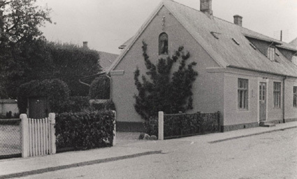 Hörby Okt. 1937. F.d posthuset i Hörby der Erns...