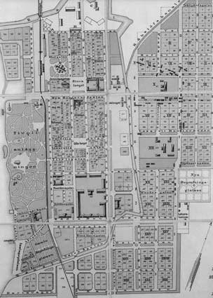 Detalj av karta från Kristianstad 1897.