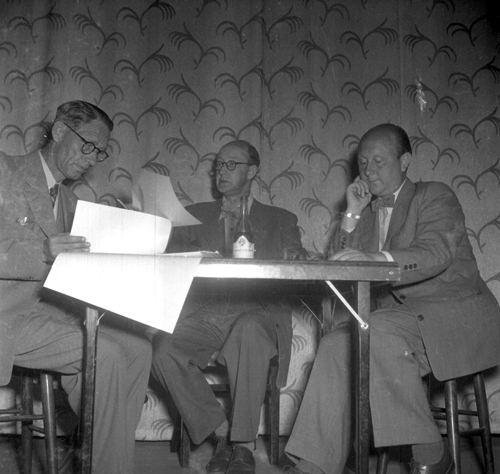 Drätselkammare - stormöte  med  G.  Möller  1951