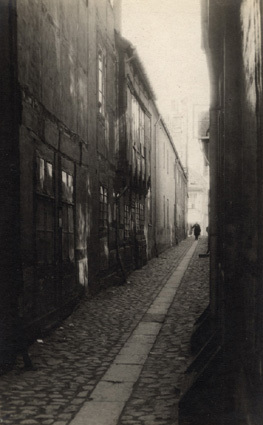 Gammal gata i Helsingör Danmark, 1919.