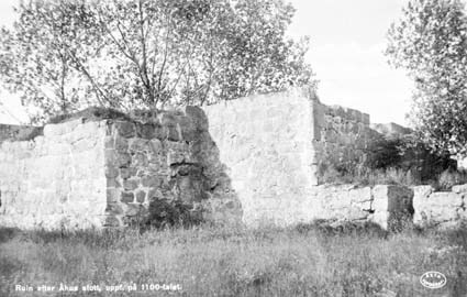 Ruin efter Åhus slott uppf på 1100-talet.