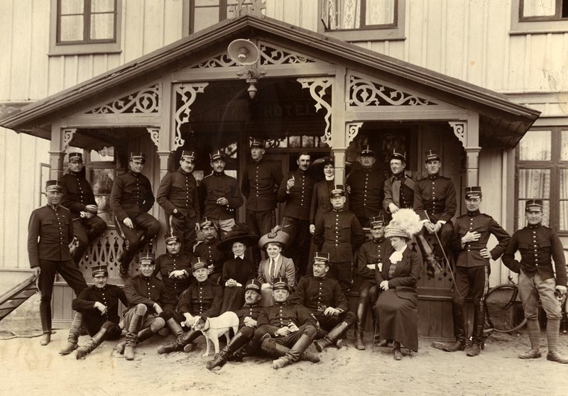 Vendister efter en orderritt 1912 vid Broby Gäs...