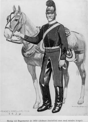 Menig vid Regementet år 1859 (dolman återinförd...