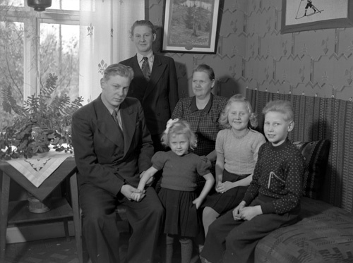 Ernst Malmgren familjen tvär Kaffatorp.