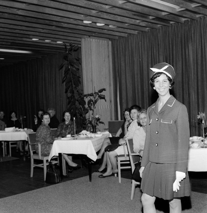 Mannekänguppvisning 1969 på IFÖ-Hotell, Bromölla