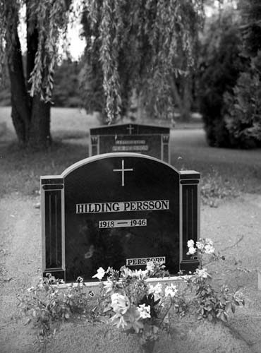 Gravstenar Oppmanna Kyrkogård Hilding Persson O...