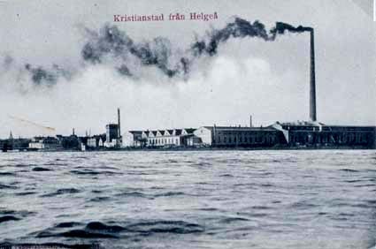 Kristianstad från Helgeå.