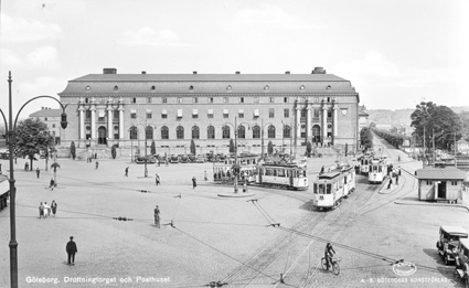 Göteborg, Drottningtorget och Posthuset.