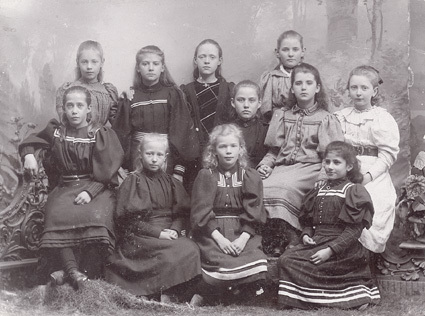 Wirginska skolan. Tredje klassen 1896.