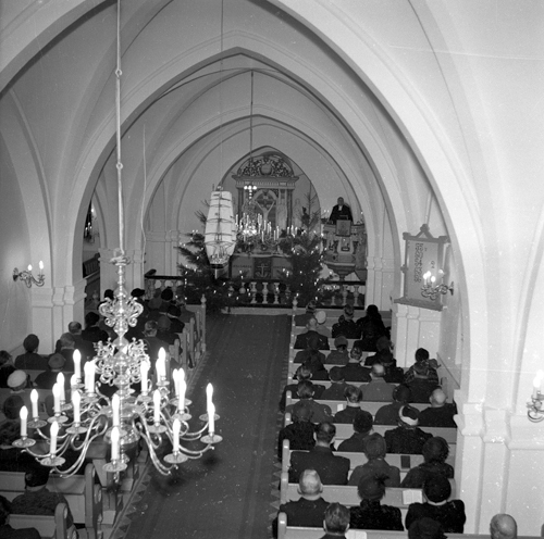 Julspel i Simris kyrka 1955
