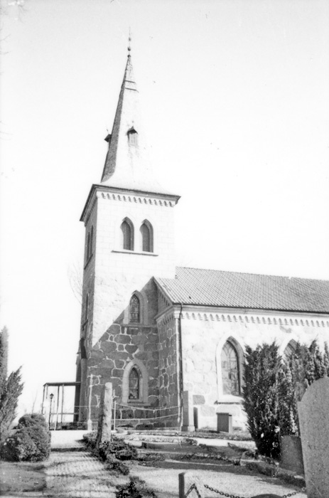Västra Strö kyrka, före renoveringen 1999.