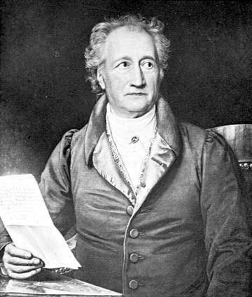 Goethe, målning av Stieler.