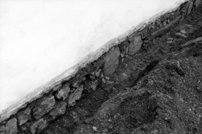 Utgrävning vid Barsebäcks kyrka.