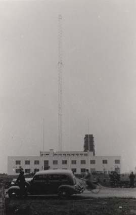 Okt. 1937. Nya radiostationen i Hörby.