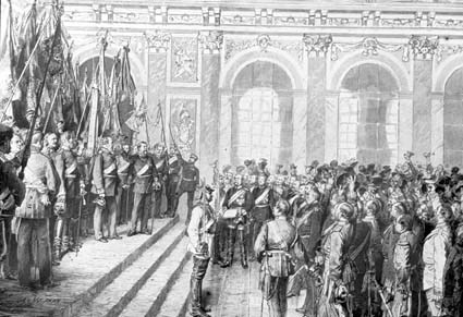 Kejsarproklamationen i Versailles.
