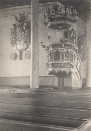 Hakarps kyrka, 1917. 