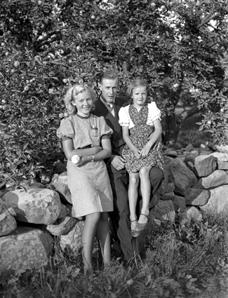 Harry Larsson, Karla Rossander, (Gerd) Vånga.