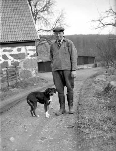 Nils Bondesson o hunden Snäckestad.