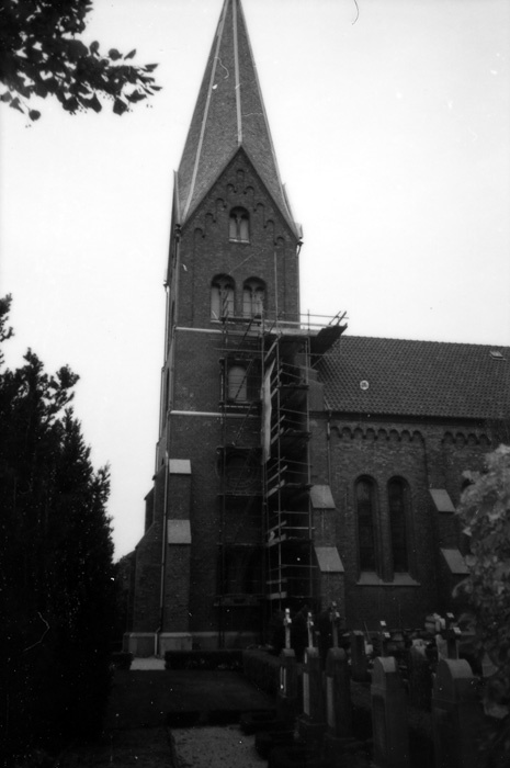 Flädie kyrka. Yttre renovering.