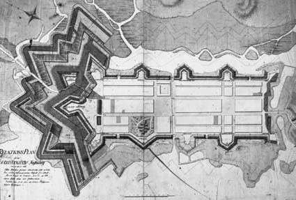 Relations Plan af Christianstads Fästning
