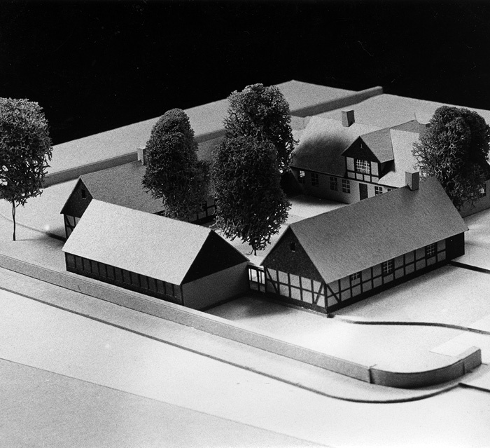 Byggnadsmodell av Löthmansgården.