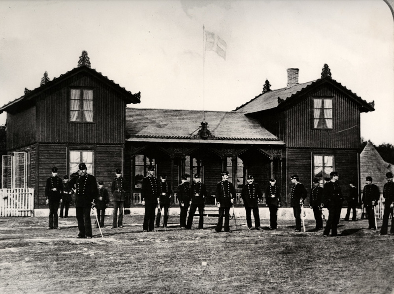 Musikpaviljongen Ljungbyhed år 1882.