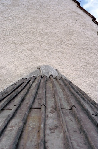 Simris kyrka, detalj absid tak