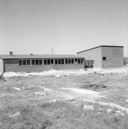 Bromölla köping, vattenverket byggs 1959.