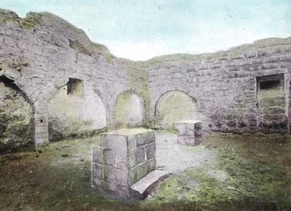 Ruinerna av slottet.